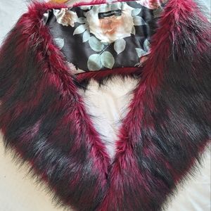 Faux Fur Collar Scarf